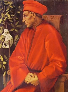 Cosimo il Vecchio de’ Medici, cm. 86 x 65, Galleria degli Uffizi, Firenze